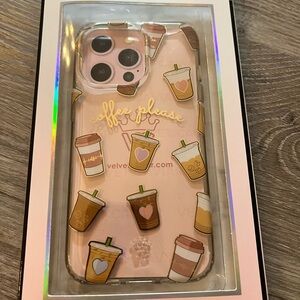 ⬇️Price Drop! Velvet Caviar iPhone 13 Pro Case with Coffee Design